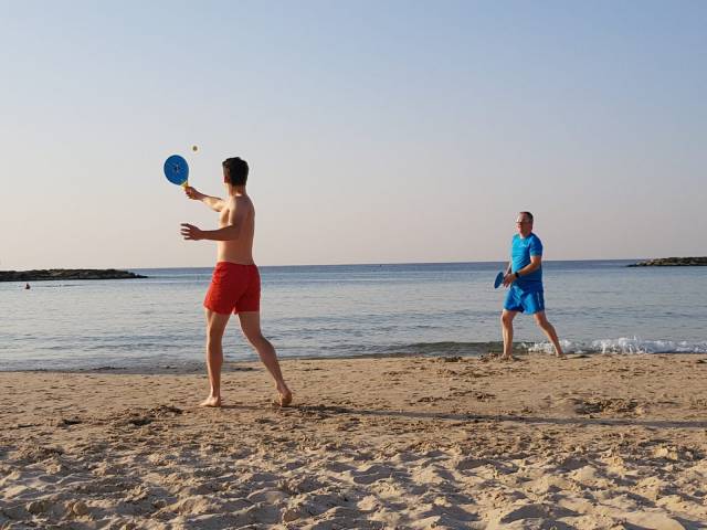 <p>Nicolas am Stadtstrand von Tel Aviv <span style=