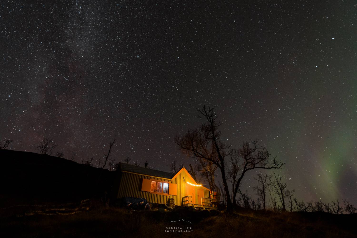 <p>Nordlichter im Umland von Tromsø, Norwegen <span style=