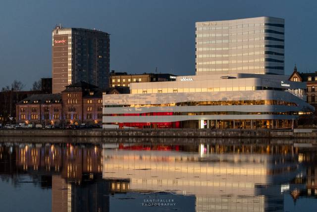 <p>Umeå im Abendlicht <span style=