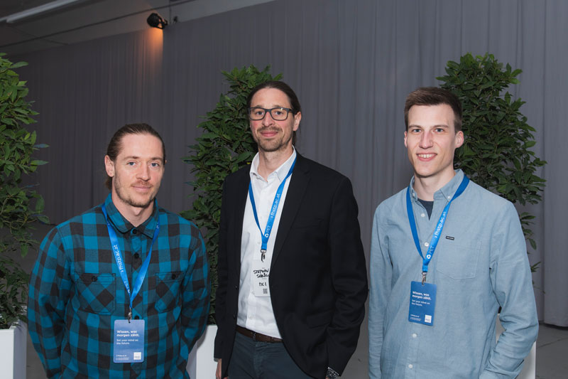 DiBSE Team beim 16. Forschungsforum der österreichischen Fachhochschulen. Martin Nocker, Florian Merkle und Stephan Schlögl halten Talk zur AI Forschung unserer Research Unit Digitale Transformation.