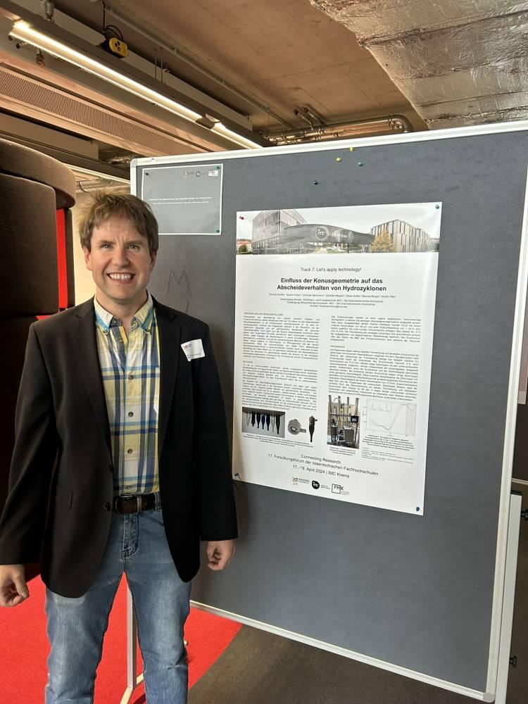 <p>Manuel Berger (MCI Department: Medical & Health Technologies) presented, among other things, the current status of the research project 