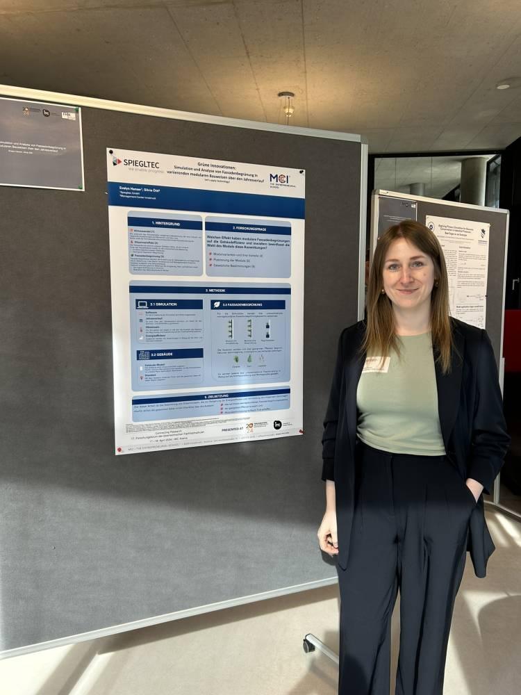 <p>Evelyn Hanser (partner company: SPIEGLTEC) is researching the topic 