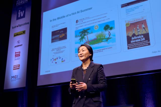 Keynote Speaker Feiyu Xu über Chancen, Potenziale & Möglichkeiten der künstlichen Intelligenz in der Industrie © Klaus Maislinger