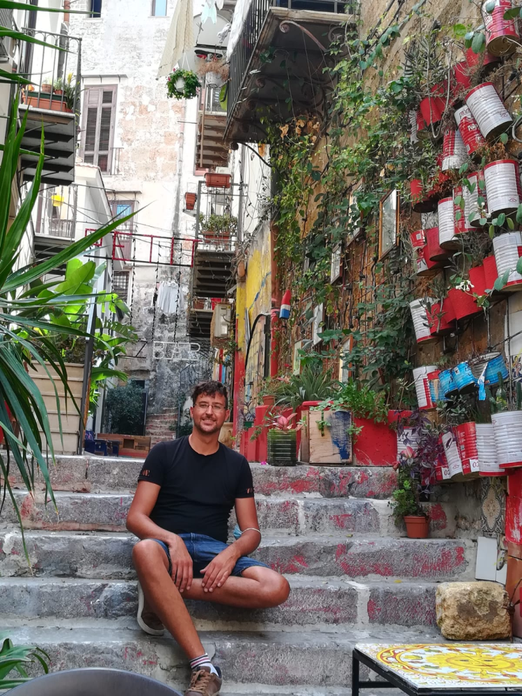 <p>Florian Mair, erster Double Degree Student des Masters International Biopharma, auf einem Ausflug nach Palermo. ©Florian Mair</p>