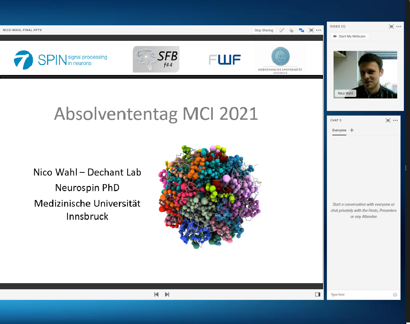 <p><em>Nico Wahl berichtete auch von seinen Erfahrungen im Ausland. Foto: MCI </em></p>