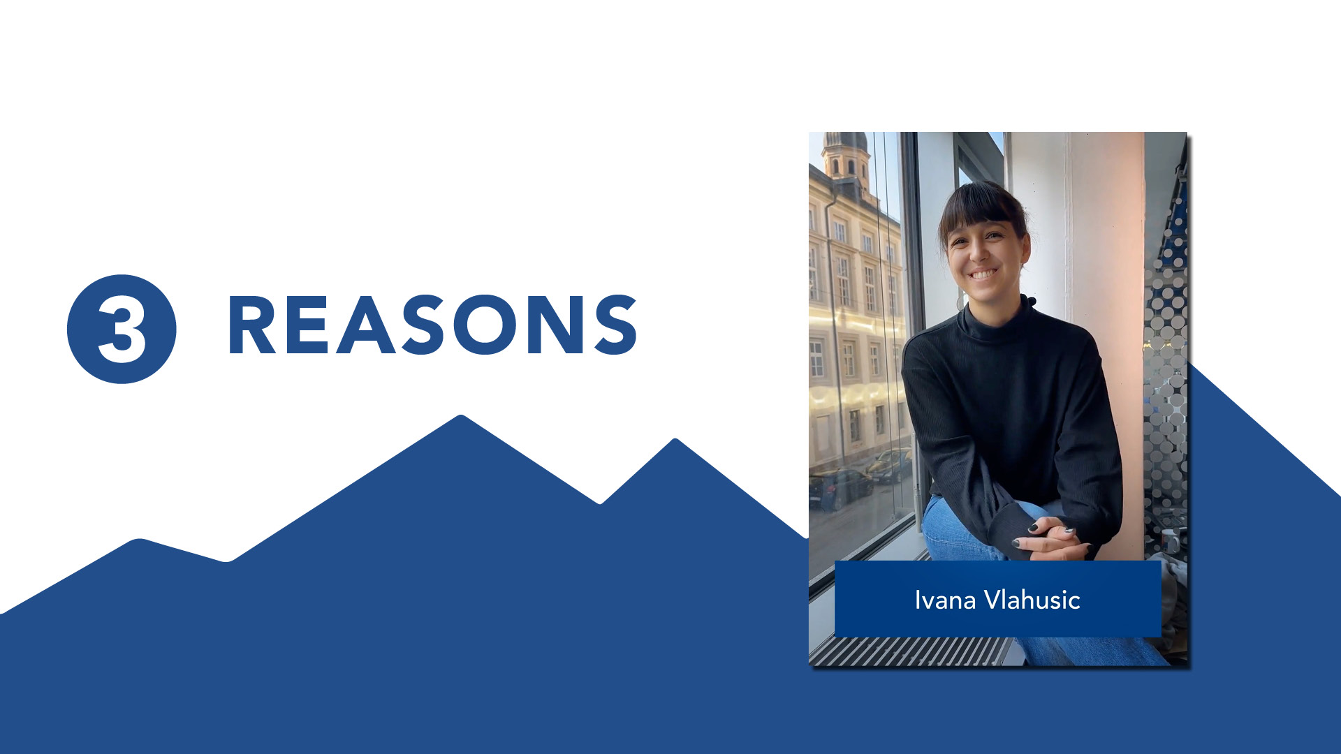 <p>Studierende Ivana Vlahusic erklärt #ThreeReasons für ihr Studium Soziale Arbeit, Sozialpolitik & -management am MCI. ©MCI</p>