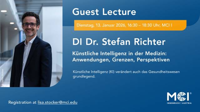 Guest Lecture - DI Dr. Stefan Richter 