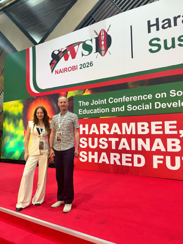 <p>Laura Feith González and Robert Koglek at the SWSD 2026 in Nairobi </p>