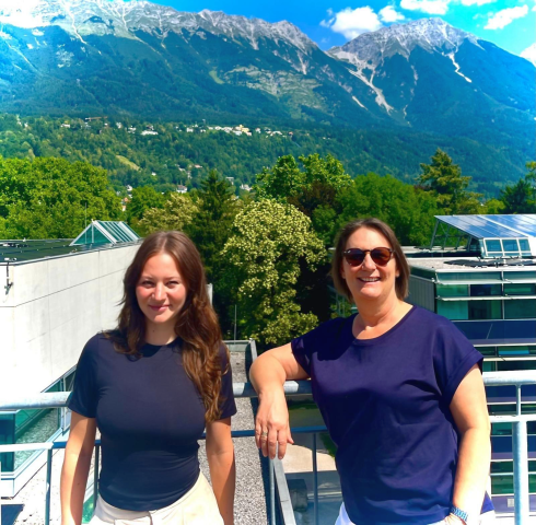 <p>Laura Feith González und Christina Lienhart, MCI Department Soziale Arbeit </p>